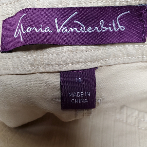 Gloria Vanderbilt khaki safari shorts Women's size 10 - Picture 3 of 7